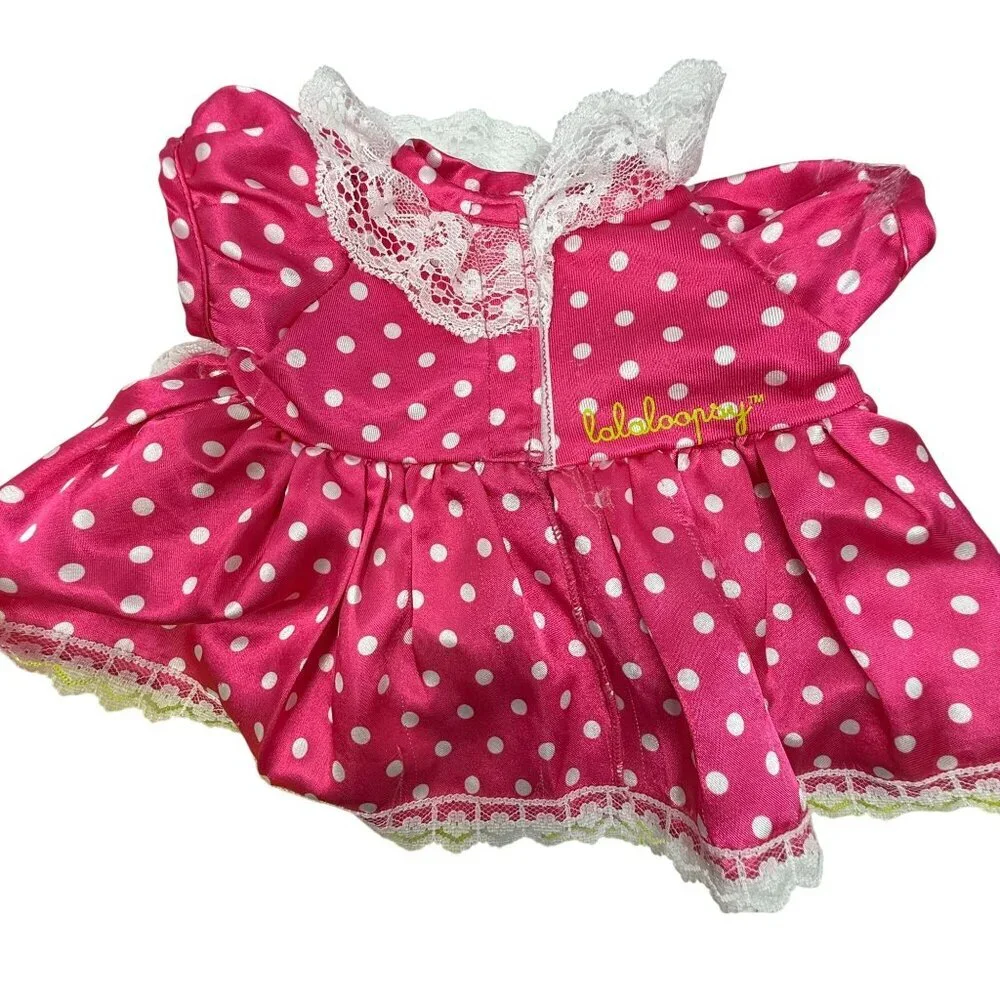 Build-A-Bear BAB Shirt Dress Lot Lalaloopsy Sequin Rainbow Stripe Hood BB jersey